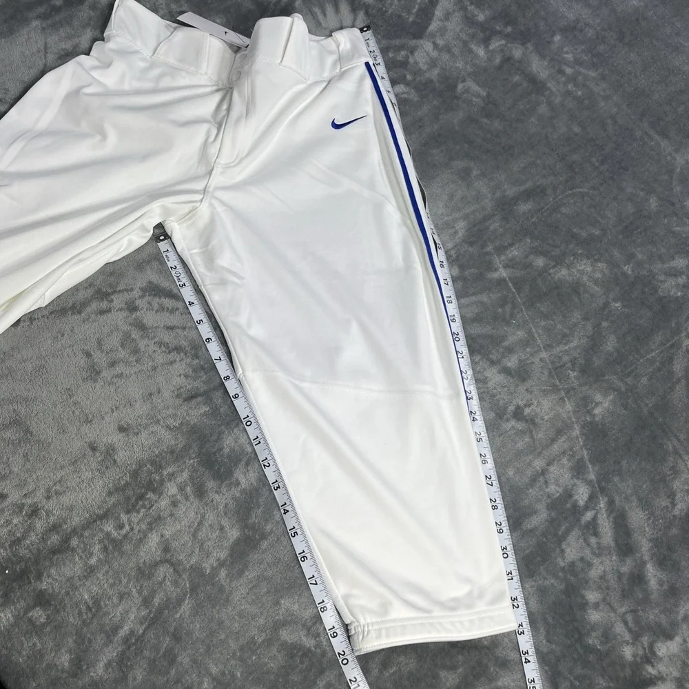Nike Pants Mens Large White Blue Team Baseball‎ Piped Performance BQ5489-108